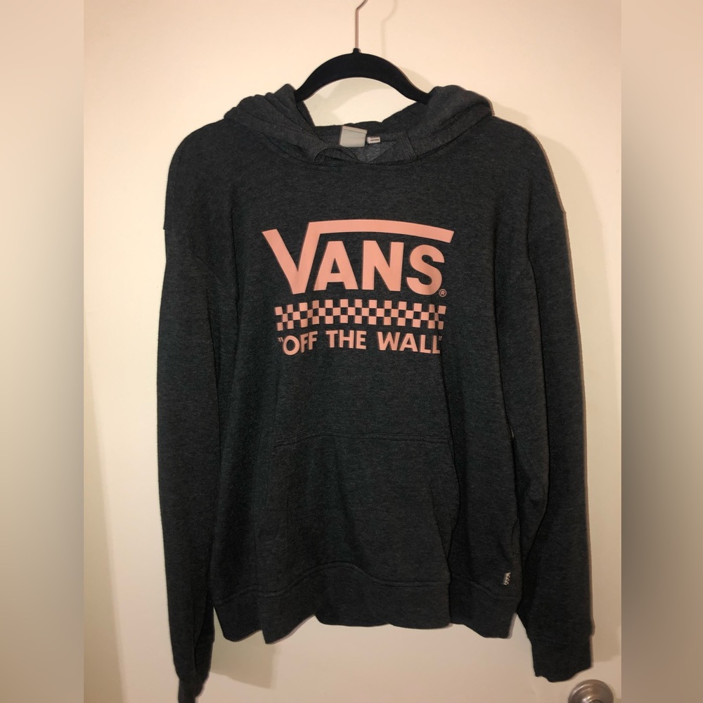 Van grey and tan hoodie